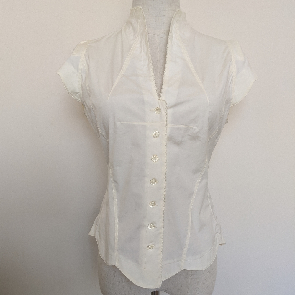 NWT Anthropologie Odille short sleeve button up